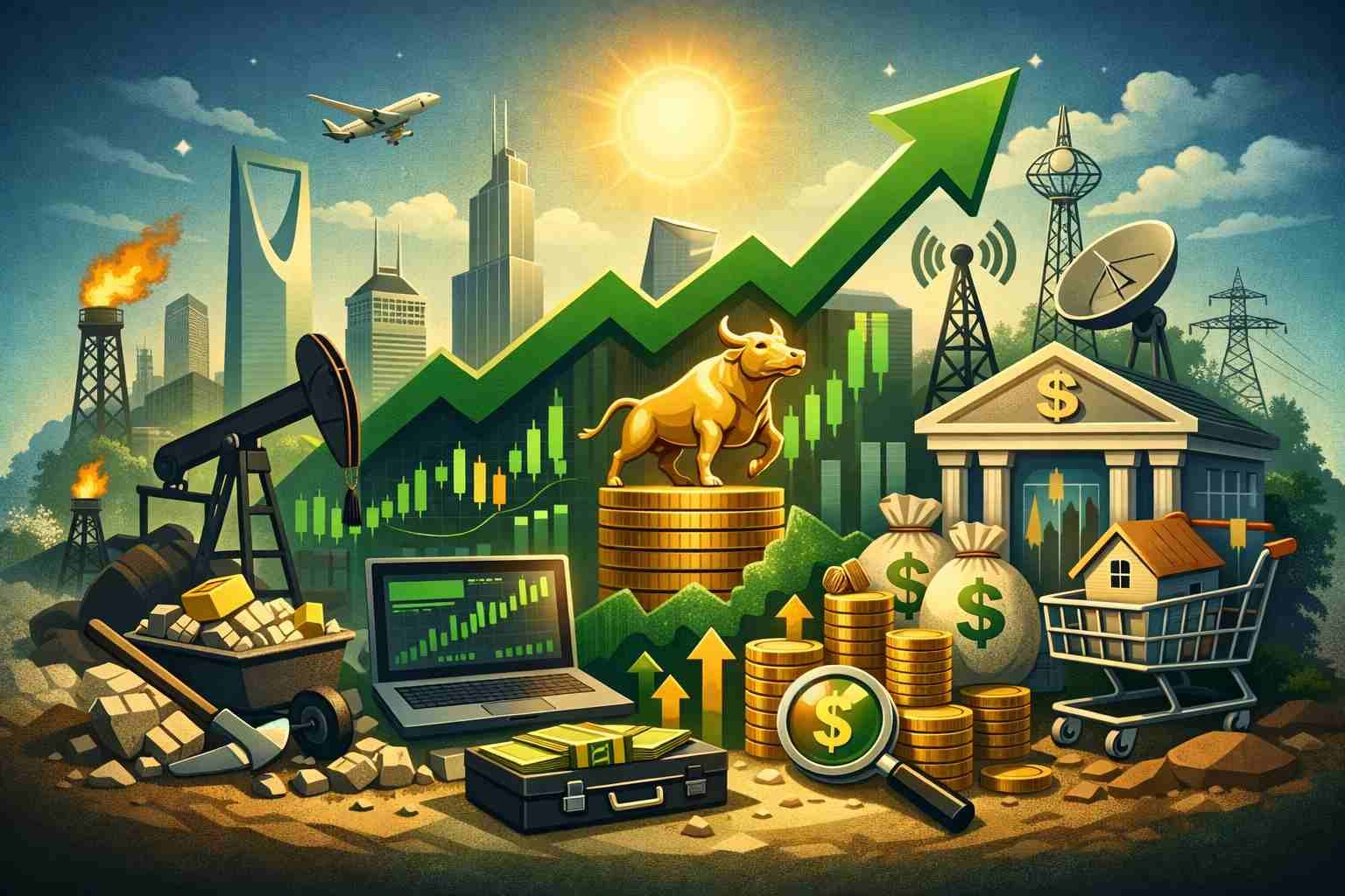 الأسهم السعودية الأكثر ارتفاعا