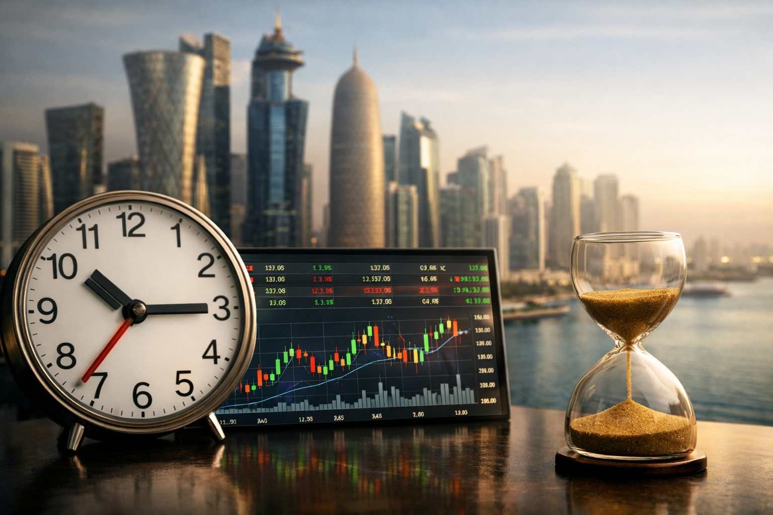 أوقات وساعات التداول في بورصة قطر